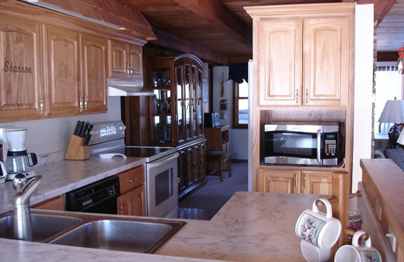 Rental kitchen at Big Powderhorn Mountain Resort.
