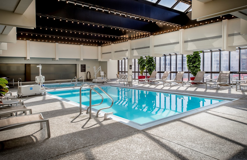 Indoor pool at Hilton St. Louis at the Ballpark.