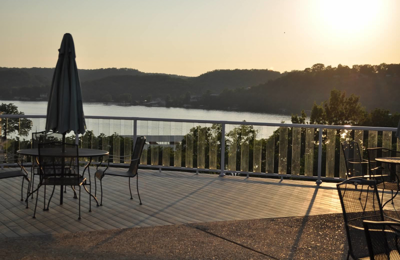 Patio at Lake Breeze Resort.