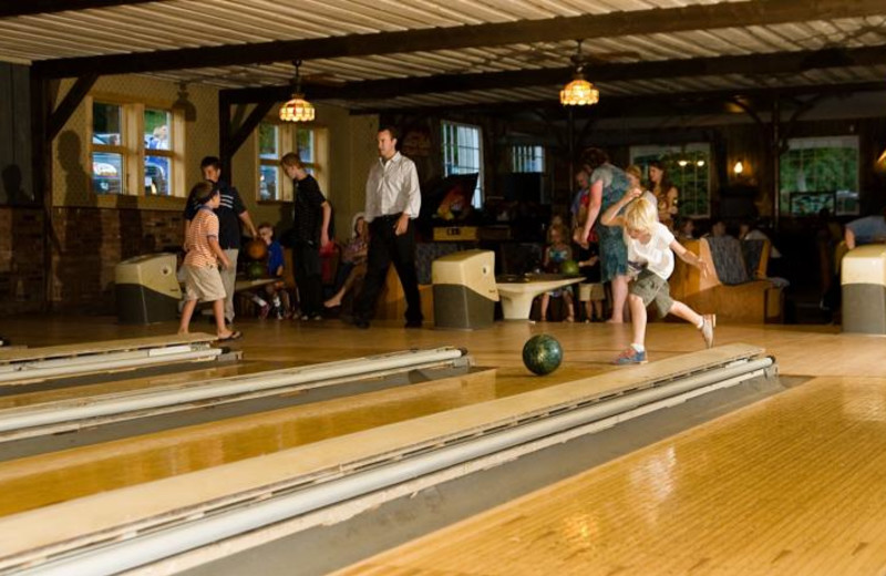 Antique bowling alley at Winter Clove Inn.