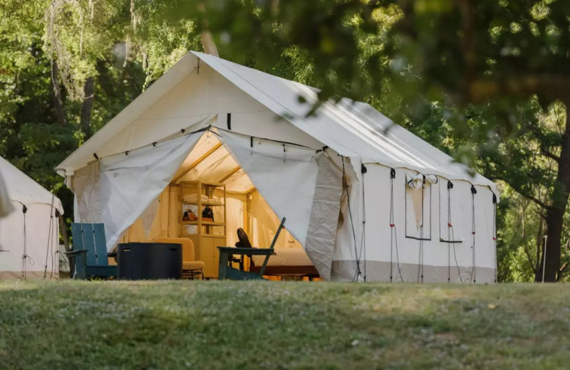 Glamping at Dawn Ranch.