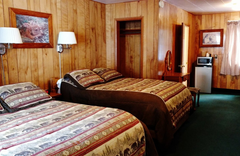 Guest room at Dancing Bears Inn.