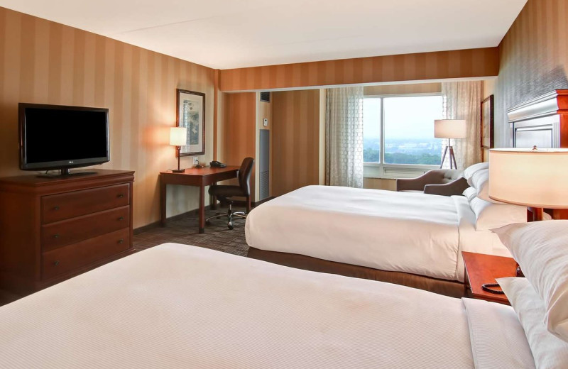 Guest room at DoubleTree Fallsview Resort & Spa by Hilton - Niagara Falls.