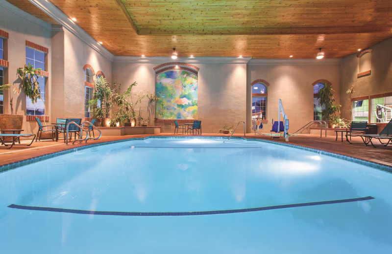 Indoor pool at La Quinta Inn