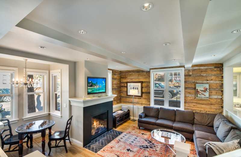 Rental living room at Accommodations in Telluride.
