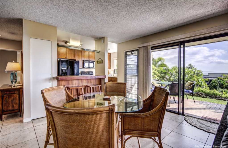 Rental kitchen at Vacation Rental Pros - Maui.