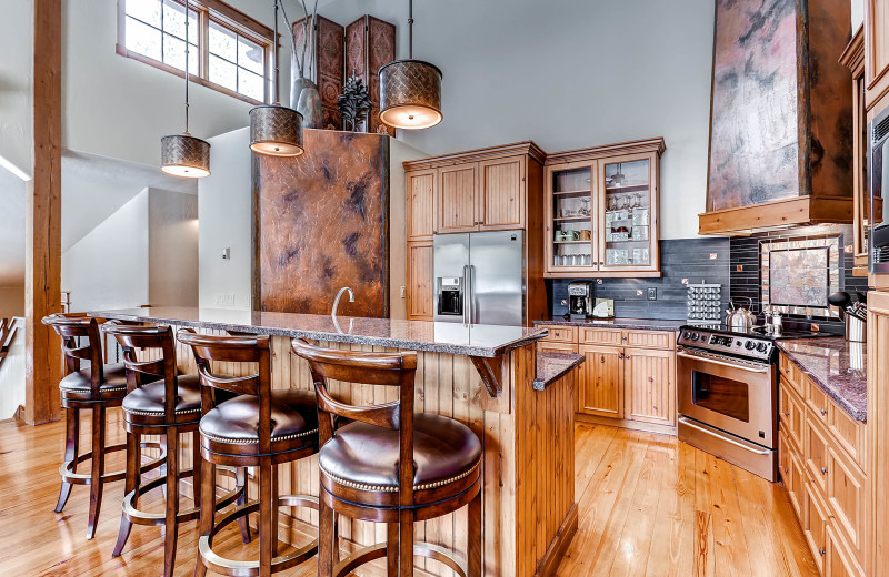 Rental kitchen at BlueSky Breckenridge.