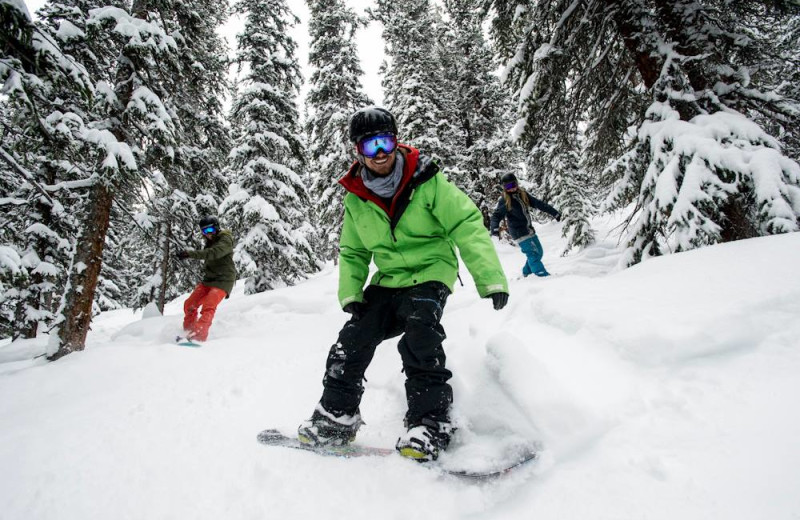 Snowboarding at Keystone Resort, Colorado.