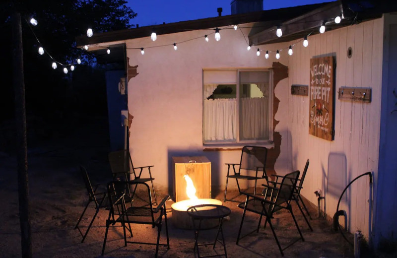 Cottage patio at Sundowner Ranch.