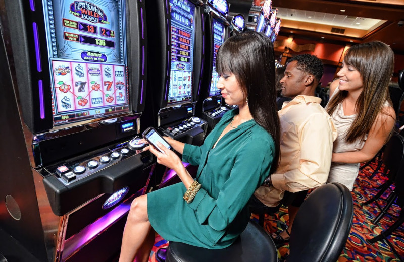 Slot machines at Quinault Beach Resort & Casino.