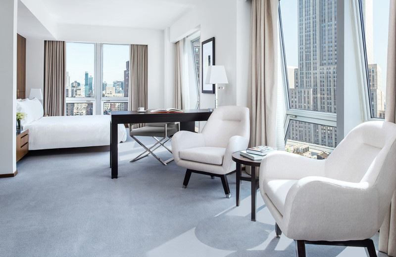 Guest room at The Langham, New York, Fifth Avenue.