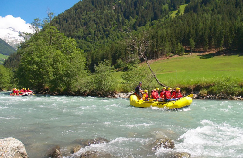 Rafting at Trailhead Lodge.