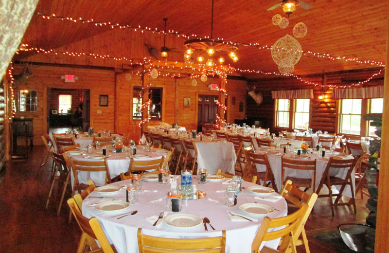 Wedding receptions and family reunion receptions in Jackson's Lodge halls.