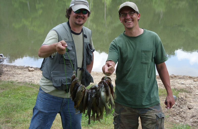 Fishing at Blue Jay Farm 