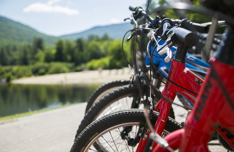 Biking at Waterville Valley.