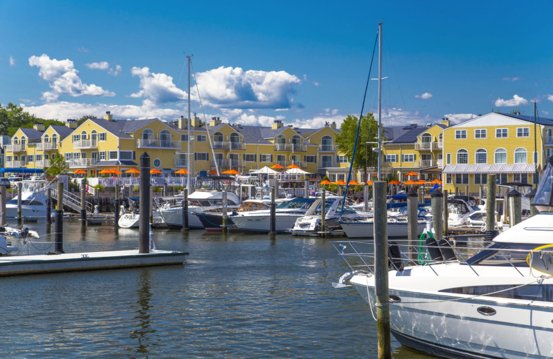 Exterior view of Saybrook Point Inn, Marina & Spa.