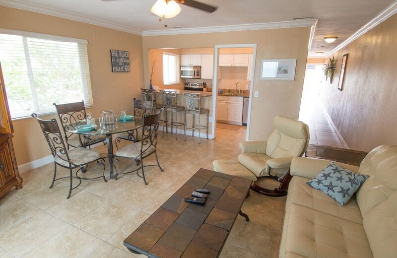 Guest living room at Anna Maria Island Inn.