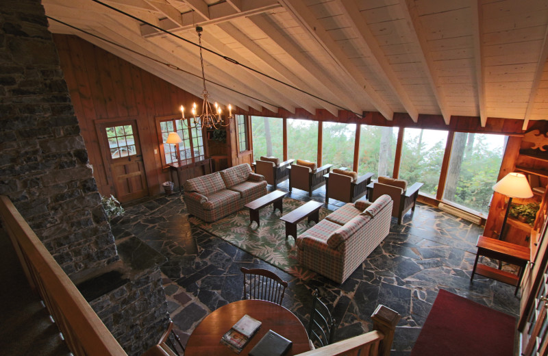 Interior view at Basin Harbor Club.