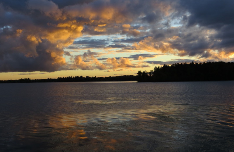 Sunset at Balsam Lane Cottage.