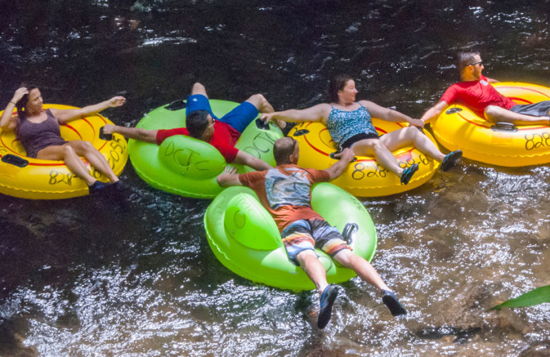 Tubing at Folkestone Inn B&B.