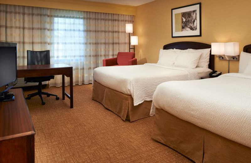 Guest room at Courtyard by Marriott Detroit/ Novi.
