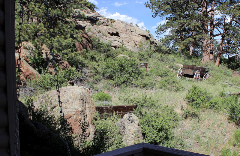 View from cabin at Sunnyside Knoll Resort.