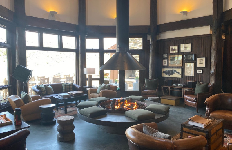 Lobby at South Fork Lodge.