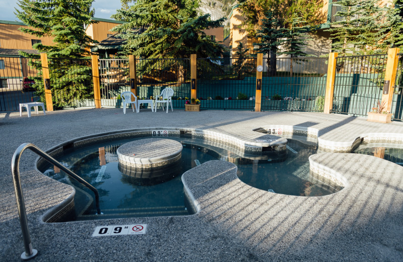 Outdoor pool at Douglas Fir Resort & Chalets.