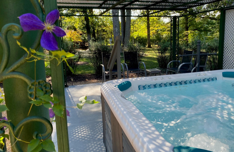 Hot tub at Foxfield Inn.