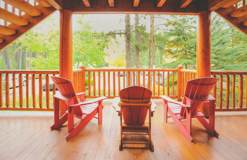 Deck at Baker Creek Mountain Resort.