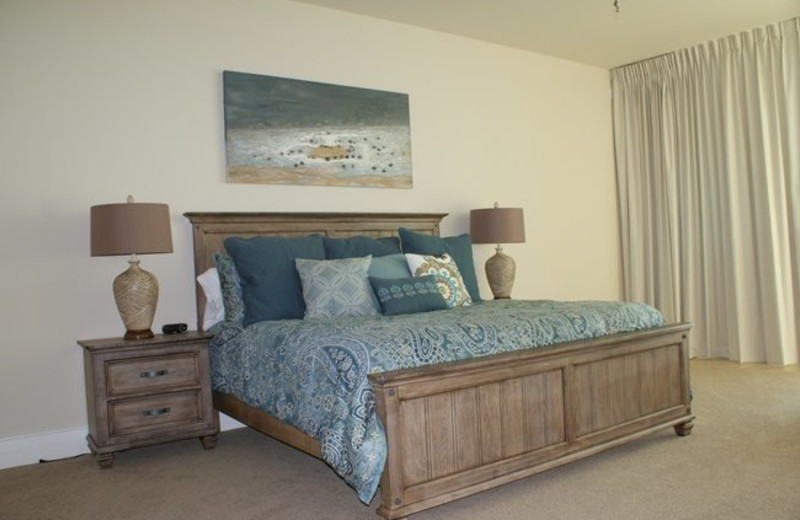 Rental bedroom at Gulf Beach Rentals.