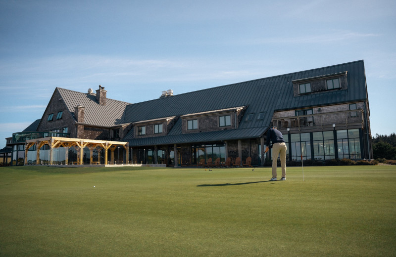 Exterior view of Bandon Dunes Golf Resort.