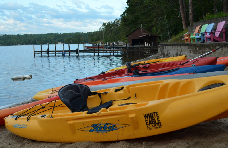 Kayaking at White Eagle Resort.