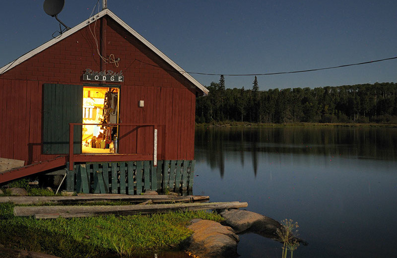 Lake view at Rough Rock Lodge.