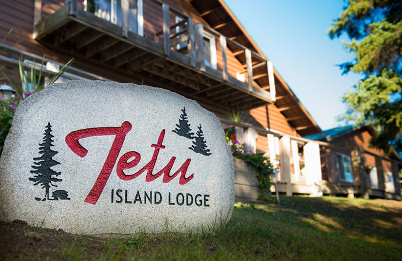 Exterior view of Tetu Island Lodge.