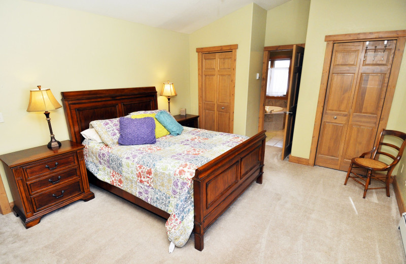 Rental bedroom at Steamboat Lodging Properties.