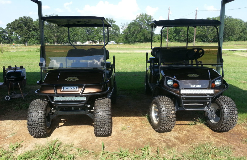 Cart at Mustang RV Ranch.