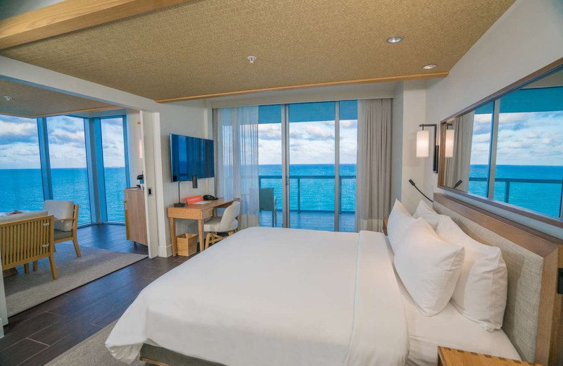 Guest room at Eden Roc Miami Beach.