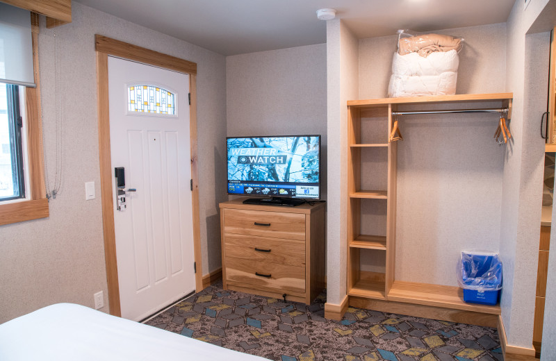 Guest room at Tunnel Mountain Resort