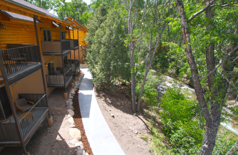 Exterior view of Mt. Princeton Hot Springs Resort.