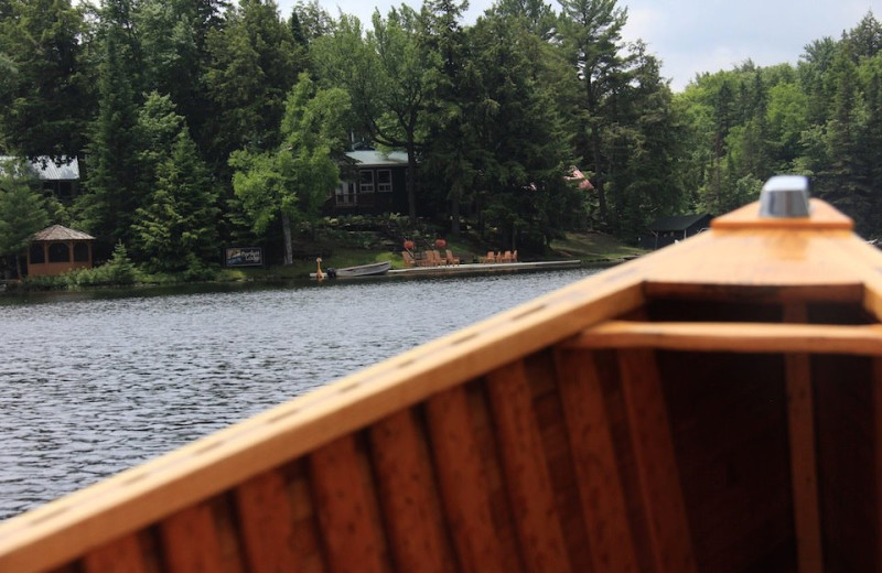 Canoeing at Bartlett Lodge.