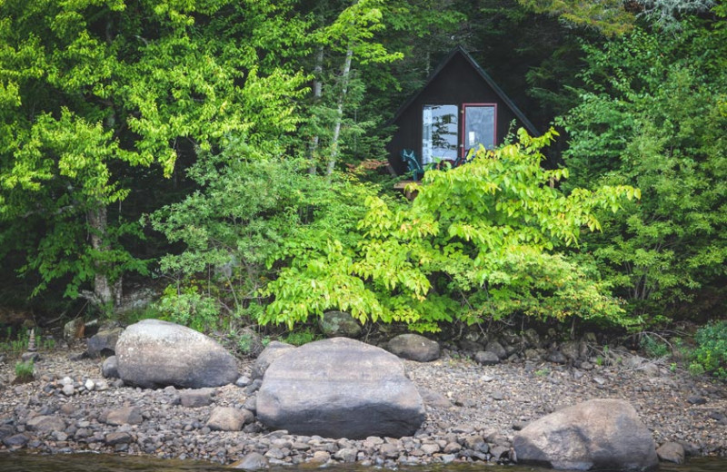 Cabin exterior at Timberlock.