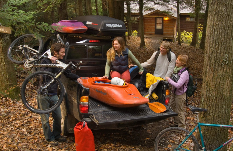 Family at Opossum Creek Retreat.