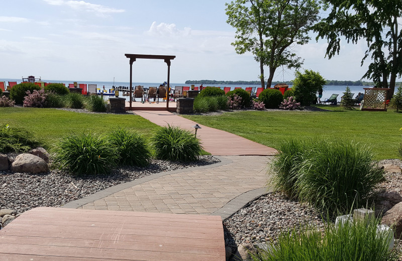 Patio at Appeldoorn's Sunset Bay Resort.