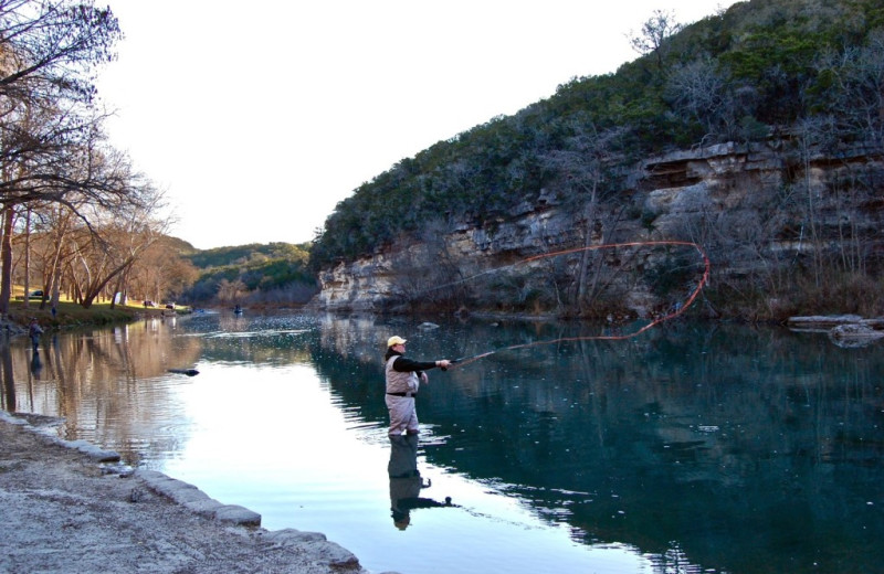 Fishing at Rio Guadalupe Resort.