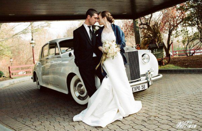 Bride & Groom at Stonehedge Inn and Spa.