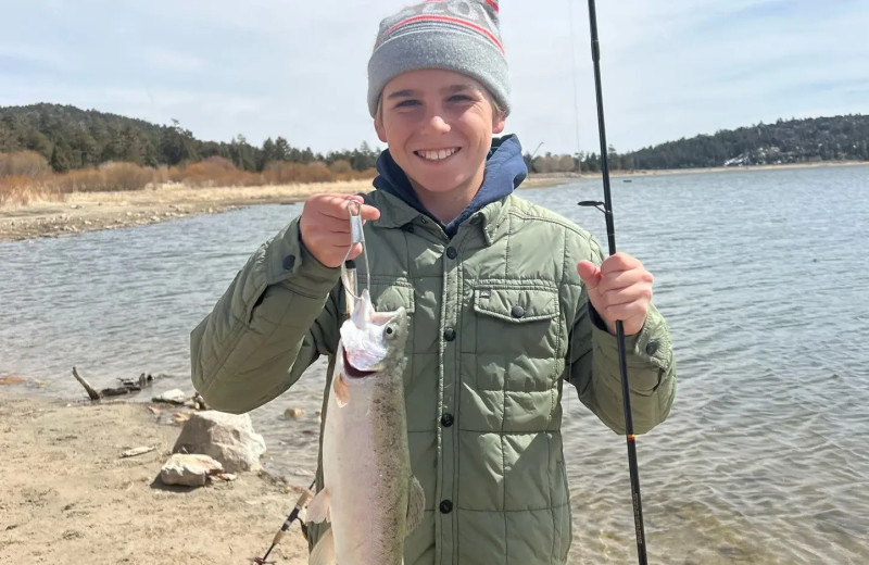 Fishing at Outpost Big Bear.