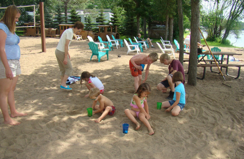 The beach at Train Bell Resort.