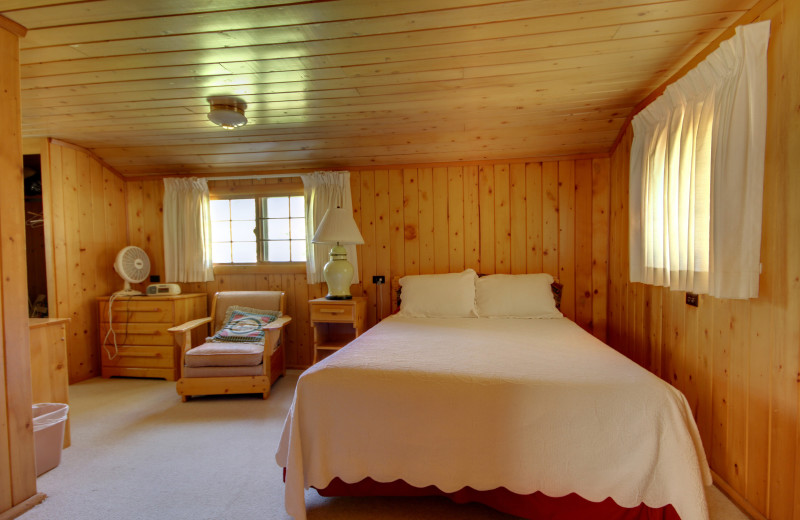 Cabin interior at River Orchard Place.