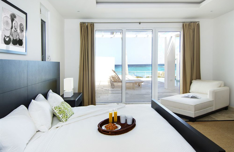 Vacation rental bedroom at Coral Beach Club.